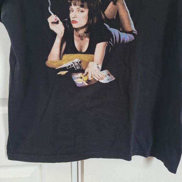 Pulp Fiction Movie‎ 1994 Black Crewneck Short Sleeve Shirt 100% Cotton Sz Large - Picture 5 of 11